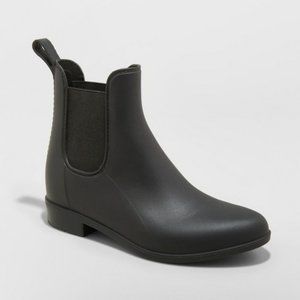Black Women's Chelsea Rain Boots